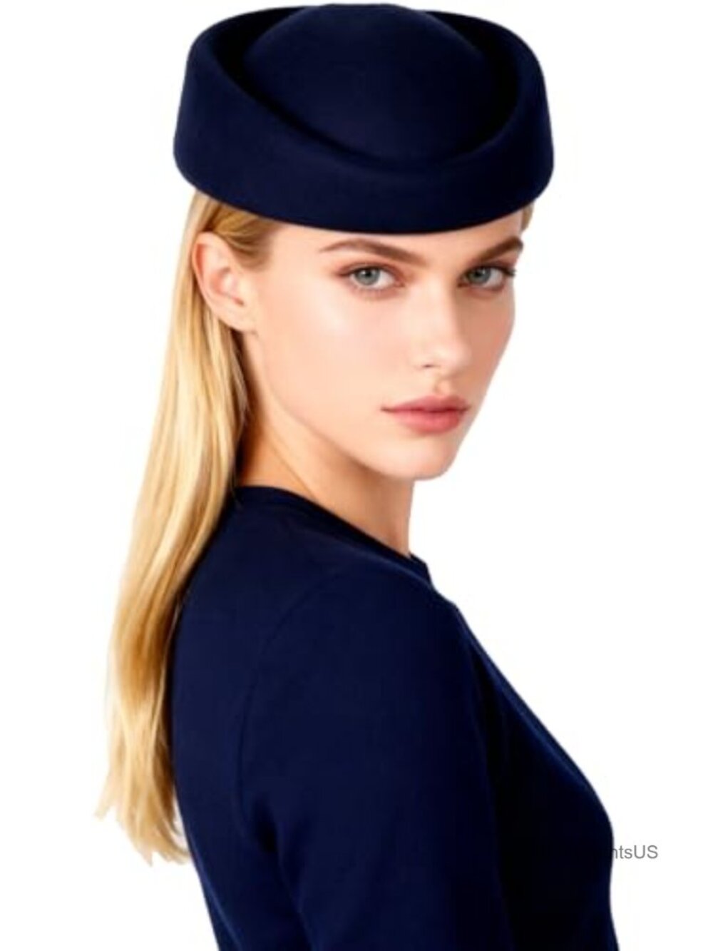 Wool Felt Beret Derby Fascinator Pillbox Hat Adjustable Church Wedding